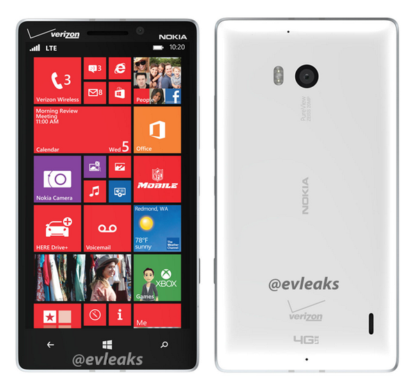 White Nokia Lumia 929 unveiled in leaked press render