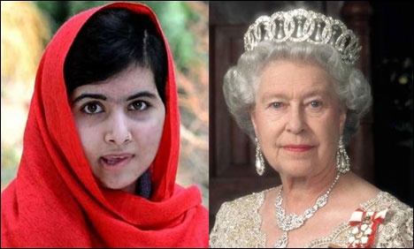 Queen Elizabeth impressed by Malala, invited to meet