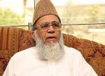 Munnawar Hassan protest on the Martrydom of Abdul Qadir Mullah