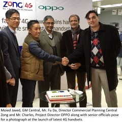 Zong Introduces 4G OPPO Handsets